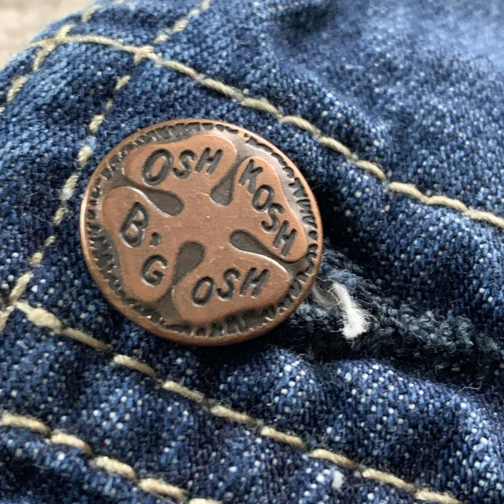 OshKosh 95 NYC DIV Overall Bib 18 Months Blue Jean Denim Vestbak‎ Carpenter